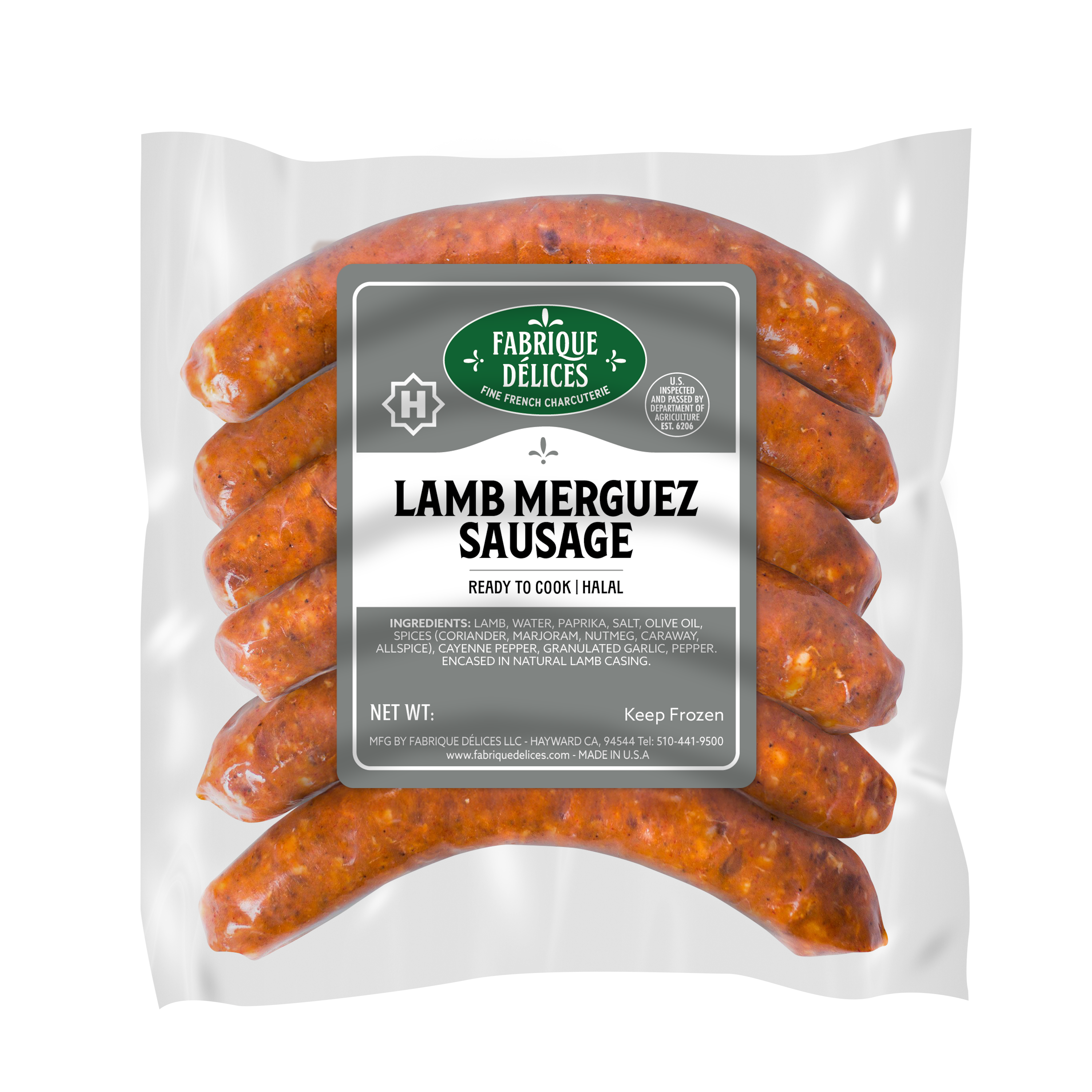 Halal Lamb Merguez – Fabrique Delices