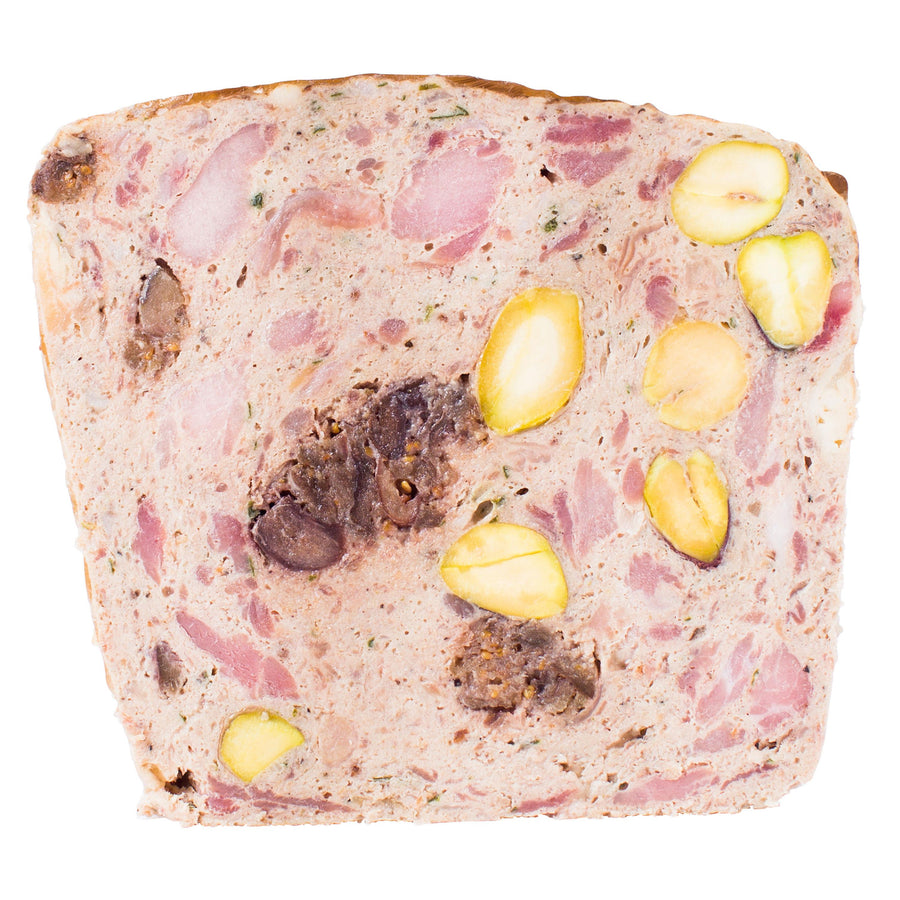 Pheasant Terrine with Figs and Pistachios