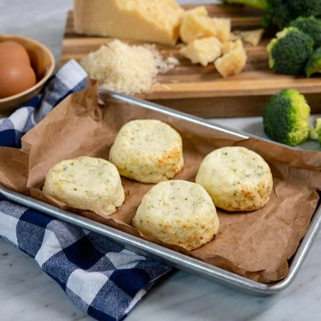 12 Sous-vide Egg White Bites with Broccoli and Parmesan